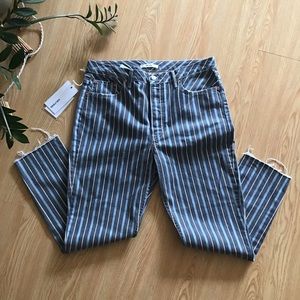 GRLFRND jeans Karolina taffy stripe NWT